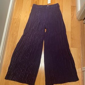 New Wide leg Rayon boho pants size S